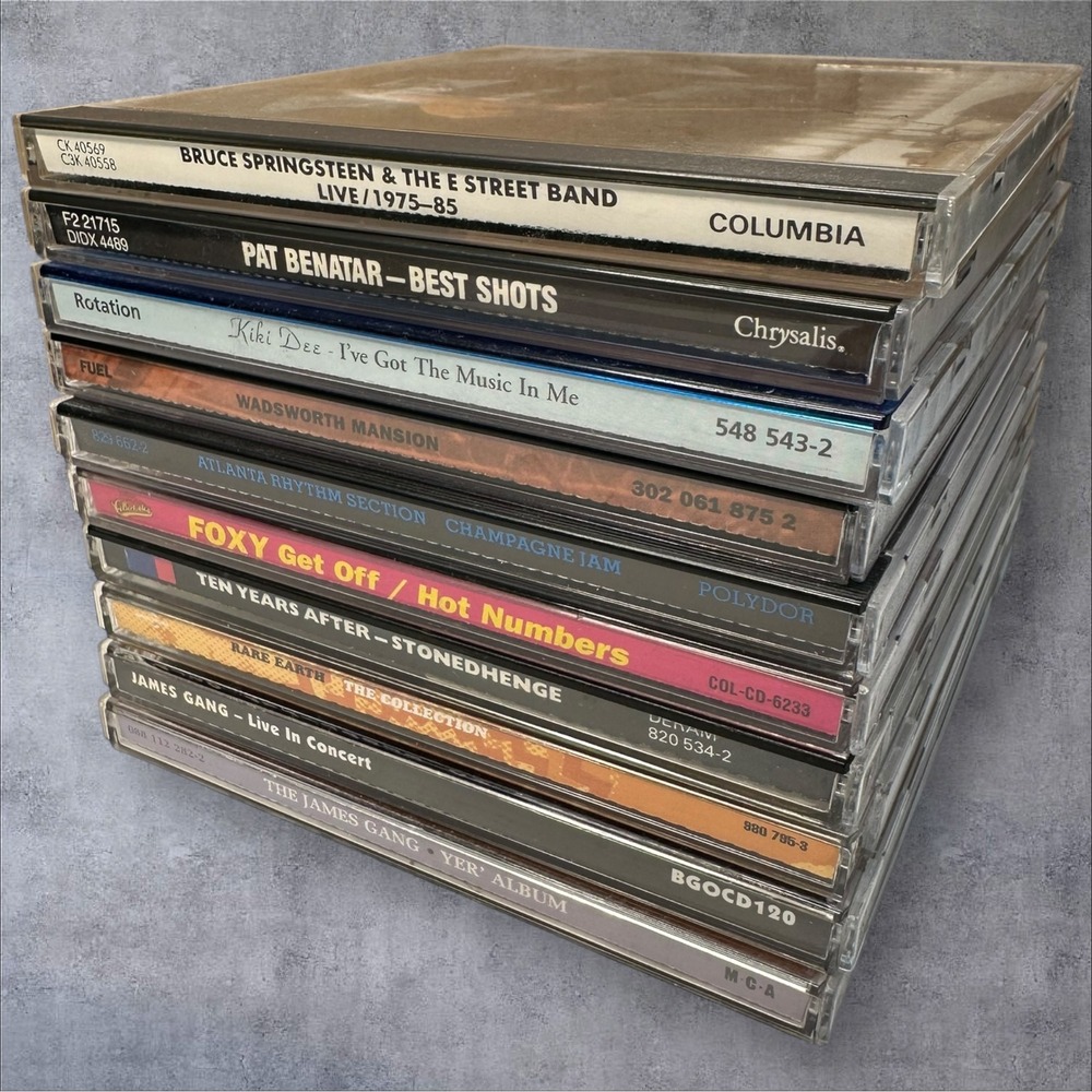 Classic Rock & Pop CD Lot of‎ 10-Bruce Springsteen, Pat Benatar, James Gang+More